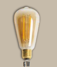 Dimlenebilir Rustik Led Ampul CT-4313 - Amber Renk